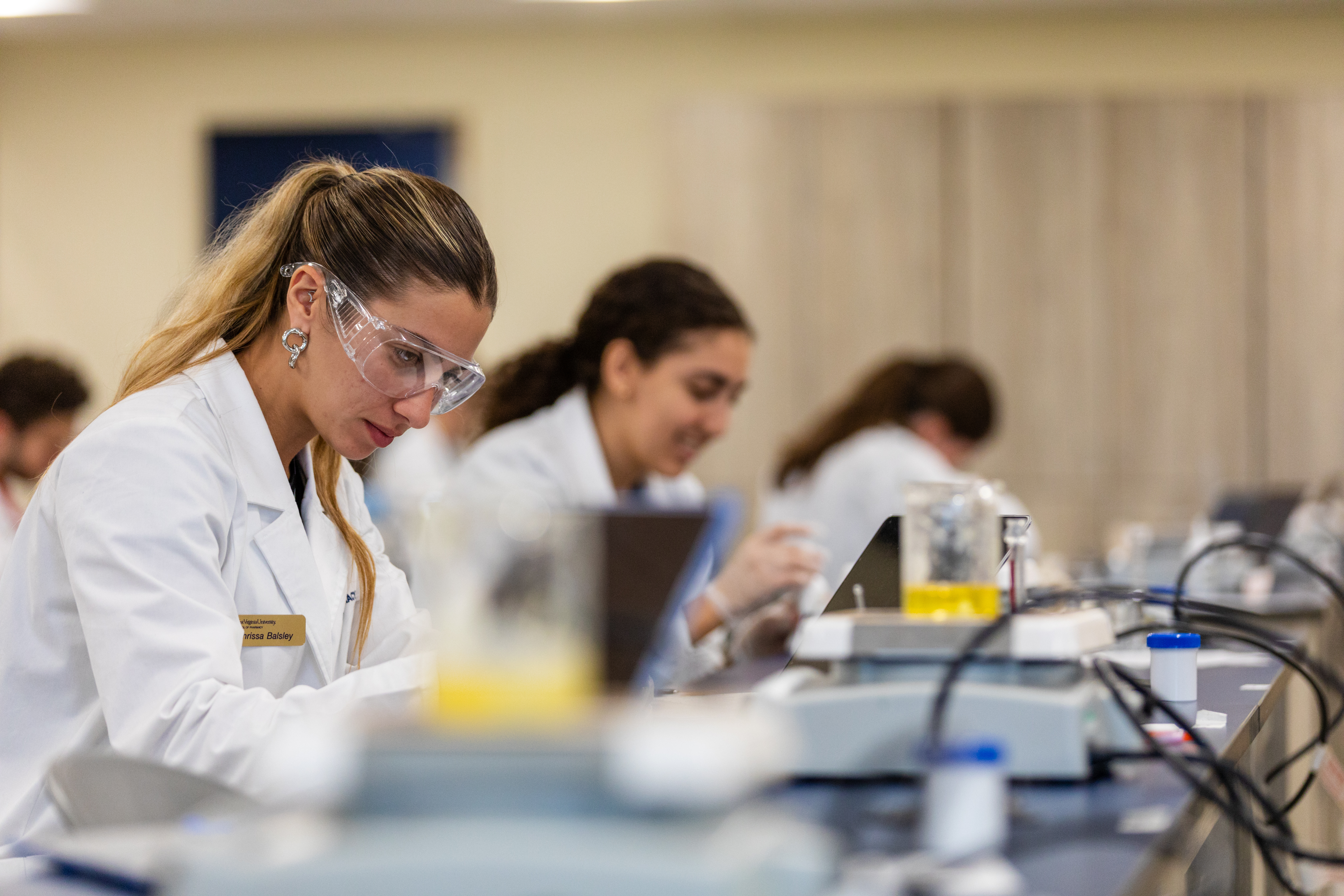 Today's pharmacy students work and learn in high-tech environments.